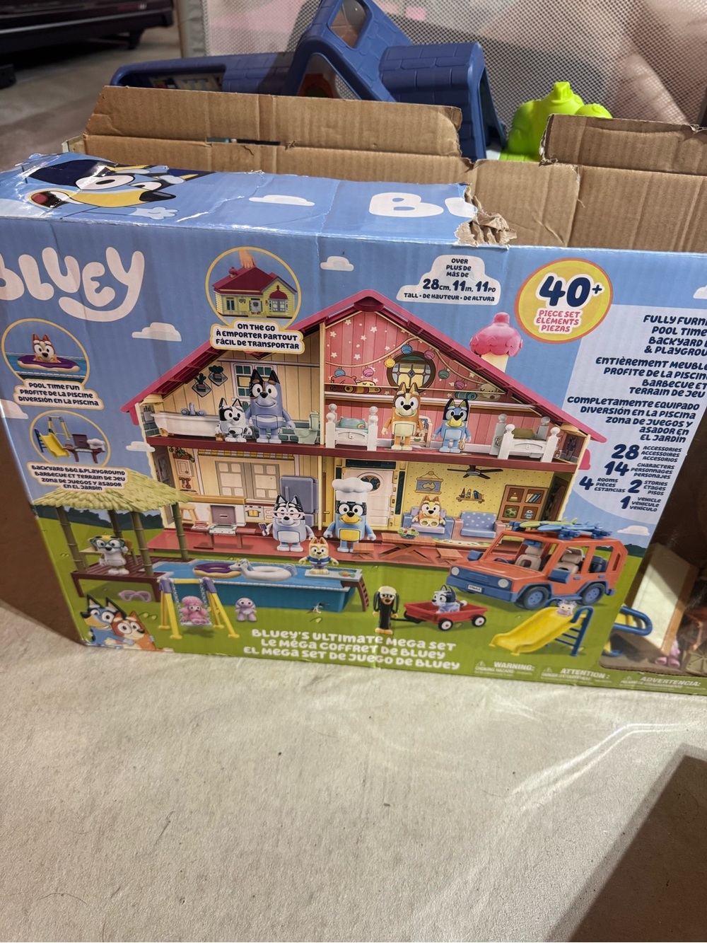 Bluey Ultimate Mega Set Playhouse - Blue
